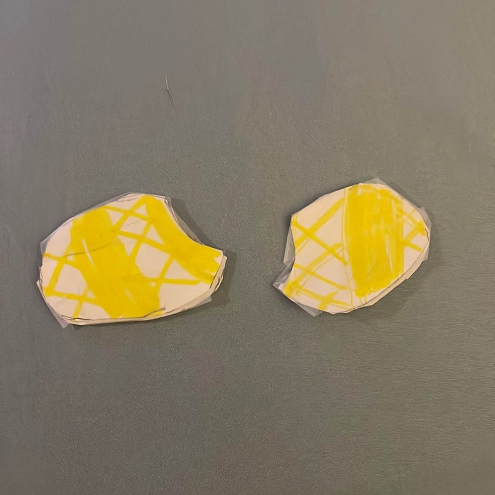 Dino mask eyes